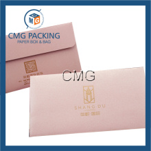 Envelope de papel rosa para jóias de embalagem (CMG-ENV-013)